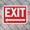 Signmission Exit Sign, Plastic, 14 in W, 10 in H, Exit with Left Arrow OS-2PACK-MISC-P-1014-L-19487 - alternate 8